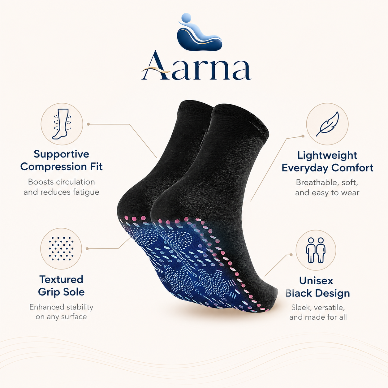 Aarna Comfort Compression Therapy Socks