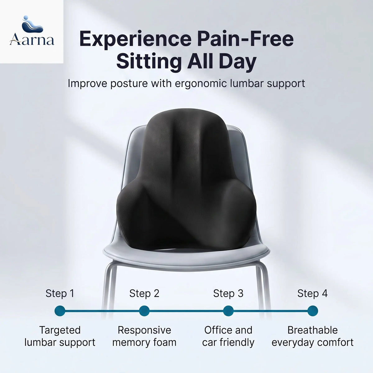 Aarna lumbar cushion lifestyle product image