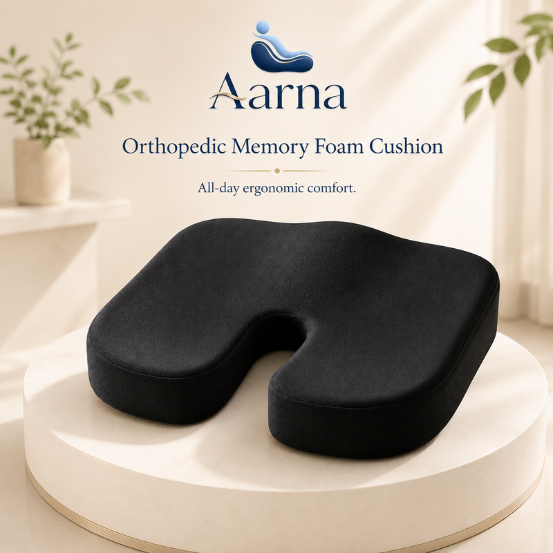 Aarna Orthopedic Memory Foam Seat Cushion