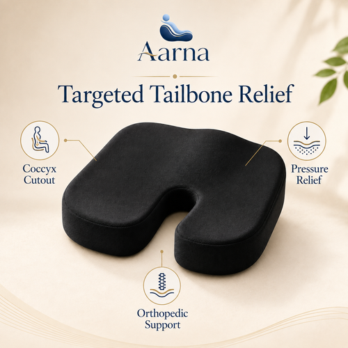 Aarna Orthopedic Memory Foam Seat Cushion