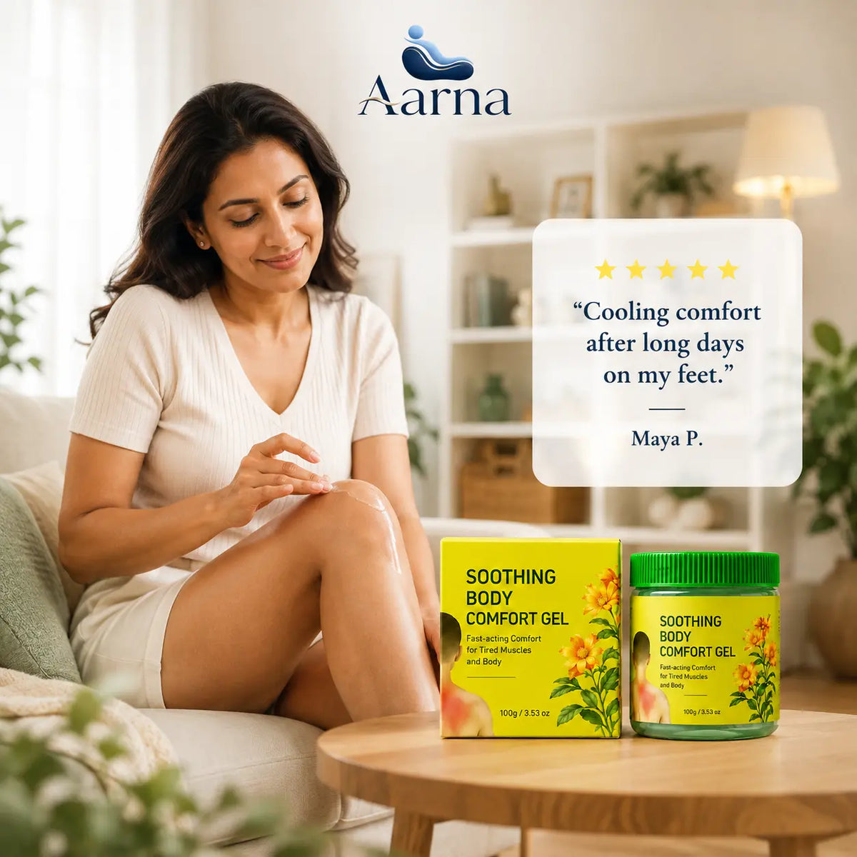 Aarna soothing body comfort gel – product view 5