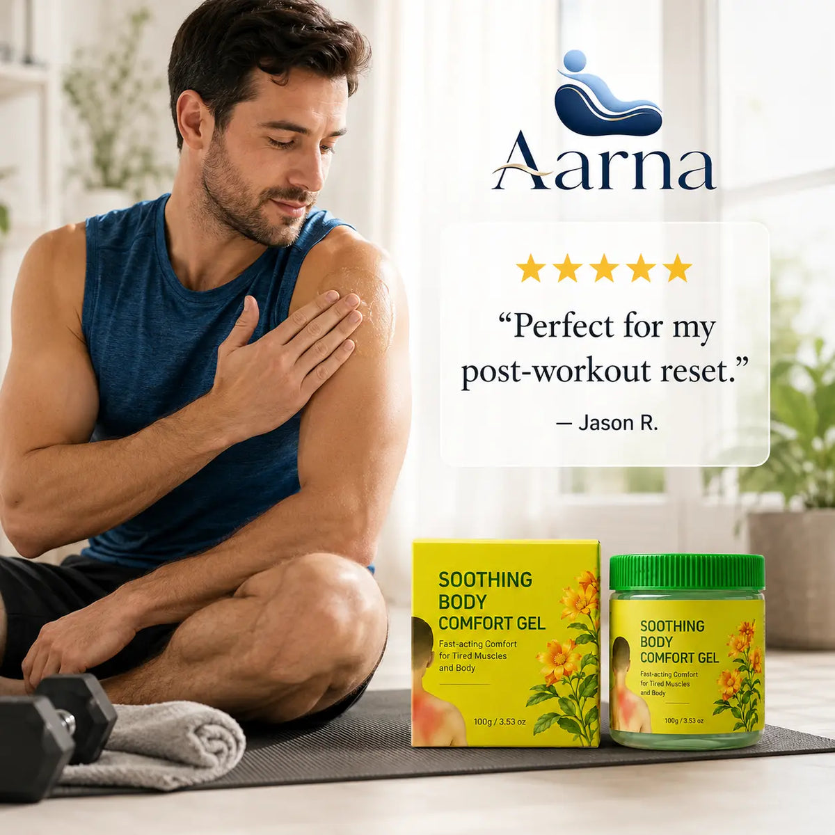Aarna soothing body comfort gel – product view 6