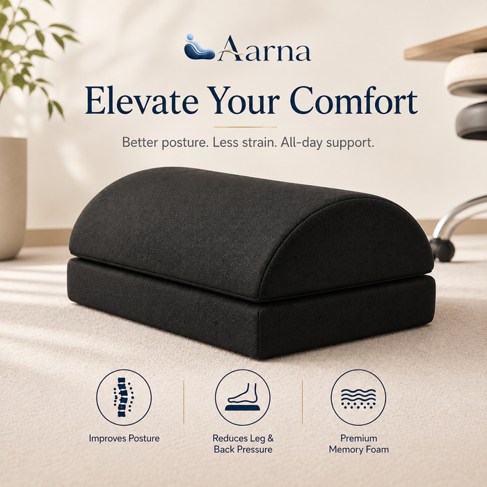 Aarna Ergonomic Memory Foam Foot Rest