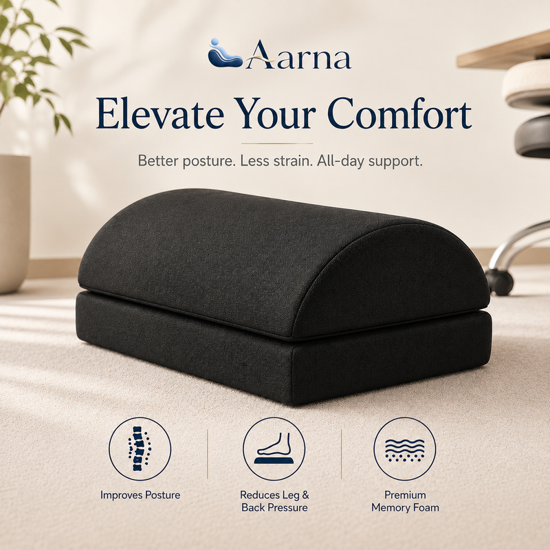 Aarna Ergonomic Memory Foam Foot Rest