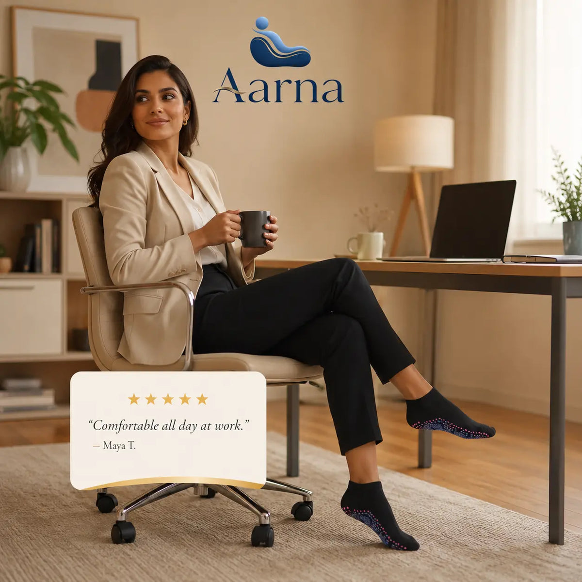 Aarna Everyday Compression Socks – product view 4