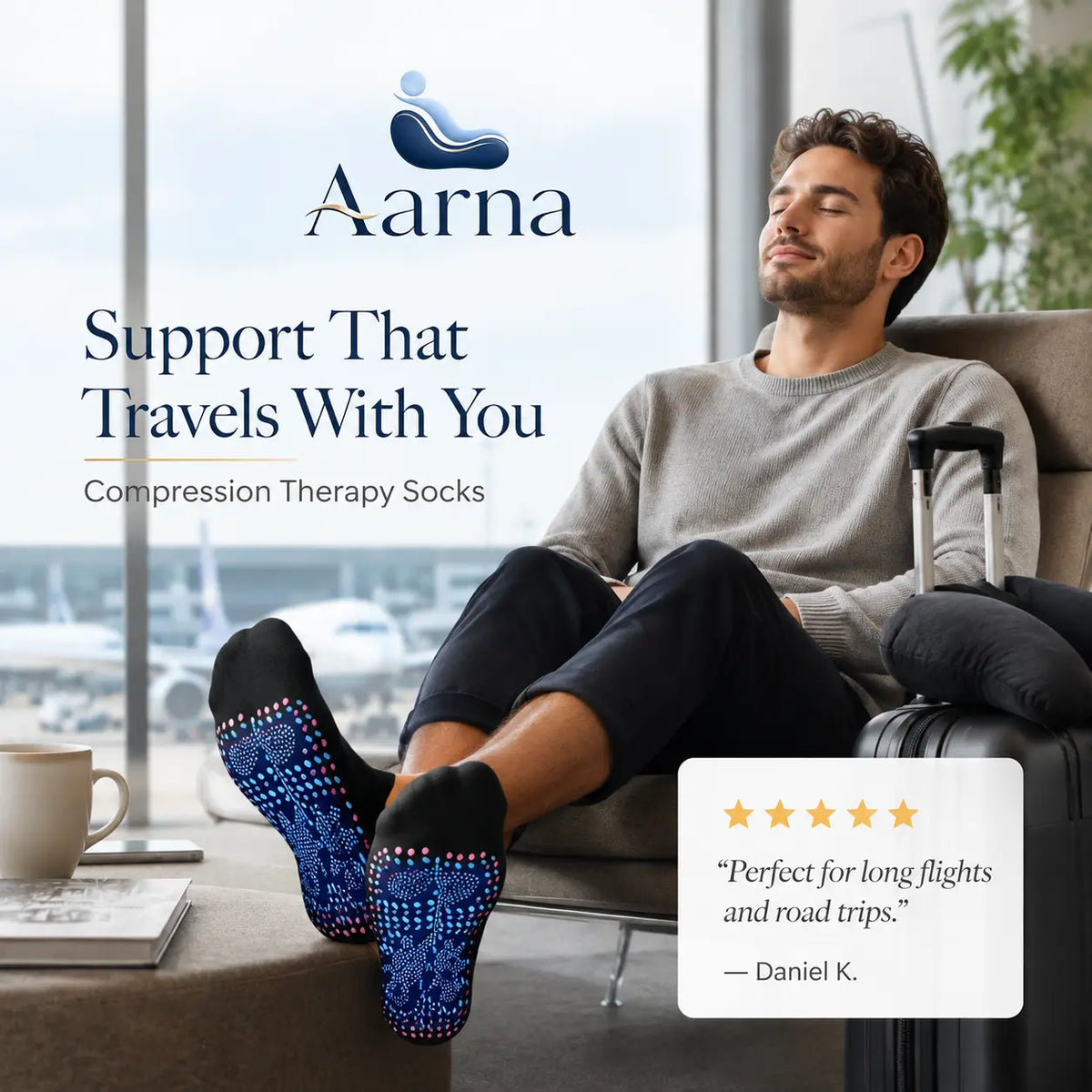 Aarna Everyday Compression Socks – product view 5