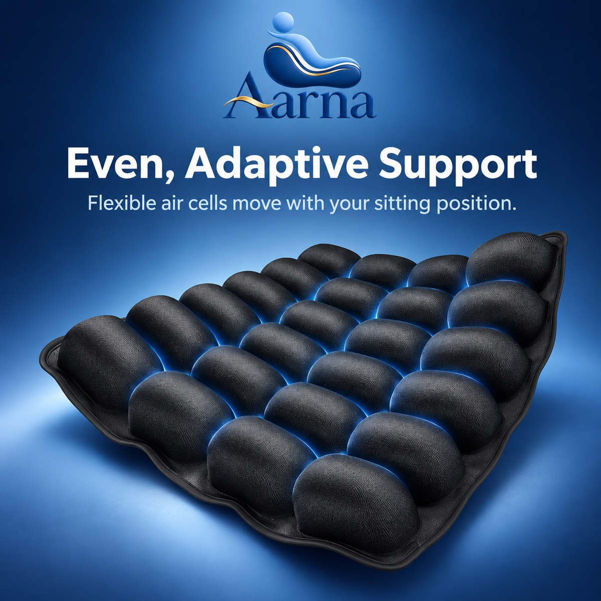Aarna 3D AirFlow Adjustable Seat Cushion Aarna
