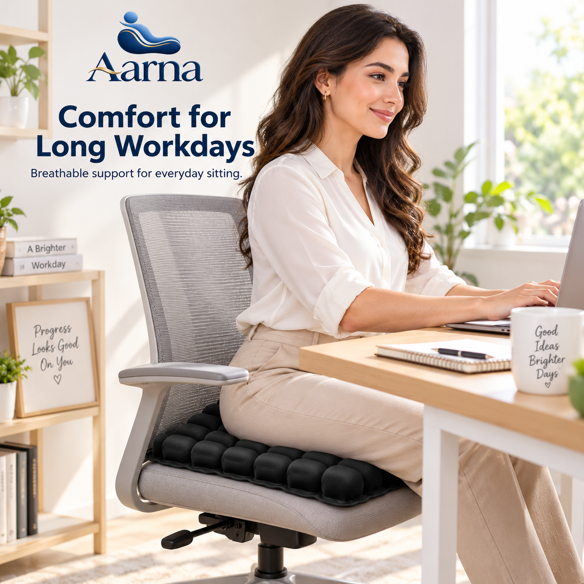 Aarna 3D AirFlow Adjustable Seat Cushion Aarna