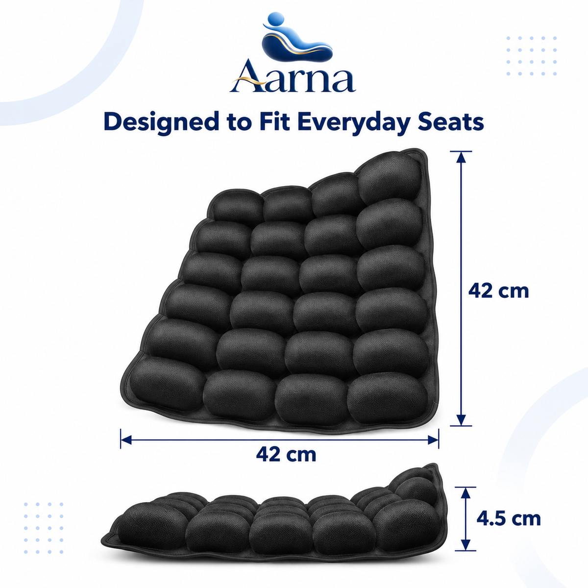 Aarna 3D AirFlow Adjustable Seat Cushion Aarna