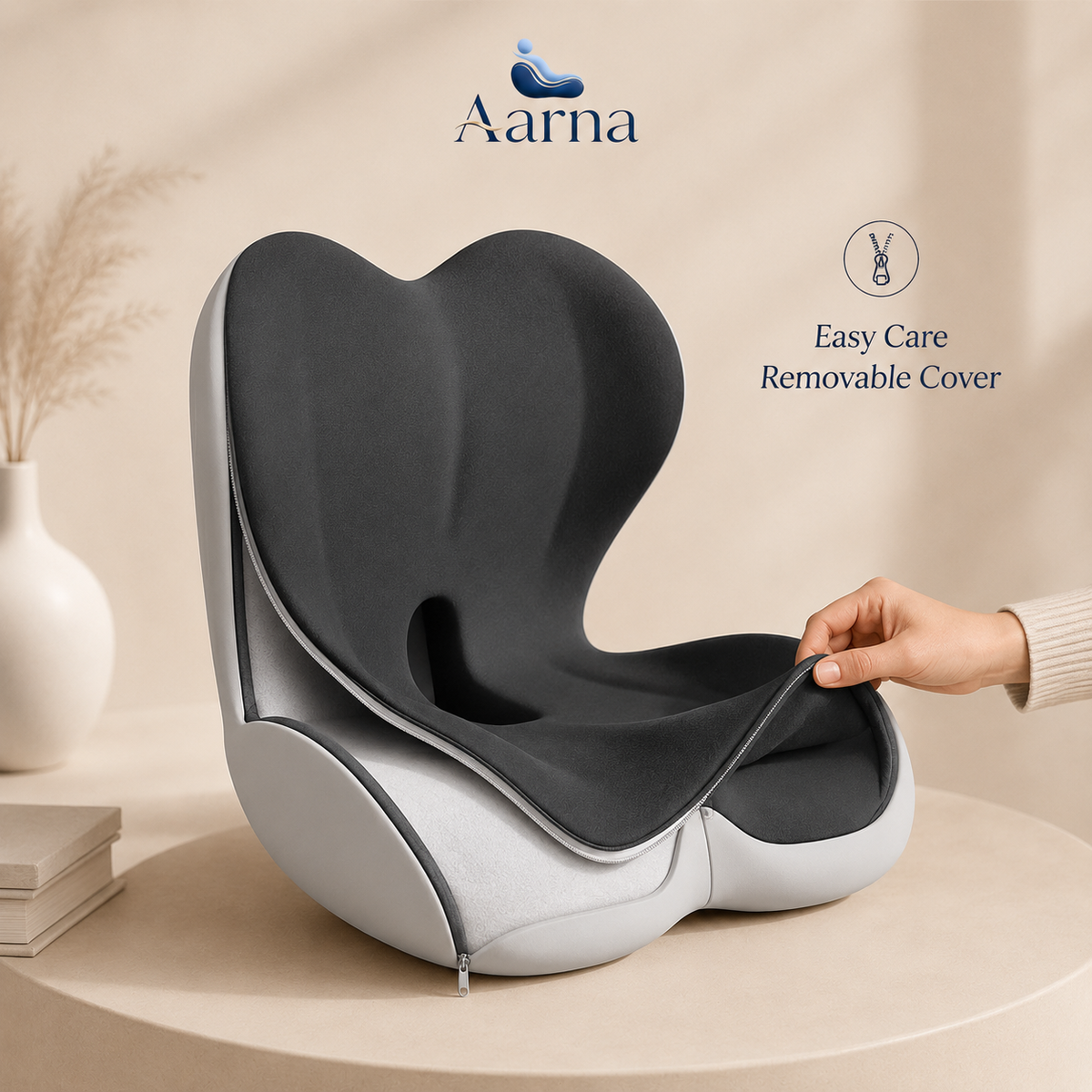Aarna Integrated Seat & Back Support Cushion Aarna